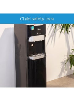 Midea Bottom Loading Water Dispenser,Hot Cold And Ambient Temperature, Ice Cold Technology, Empty Bottle Indicator, Floor Standing, Child Safety lock, Best for Home, Office & Pantry, YL1633S Black  - Image 5