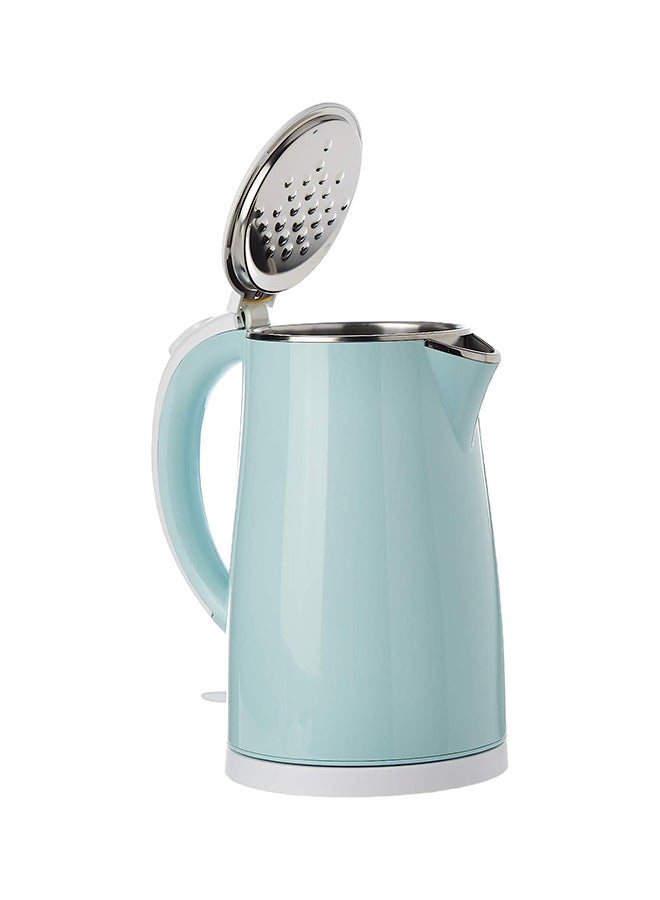 Midea Stainless Steel Electric Cordless Kettle, 360° Swivel Base, Double Wall Cool Touch Body, Power Cord Storage, Auto Cut-off Function, One Touch Lid Opening 1.7 L MKHJ1705G Light Green  - Image 2