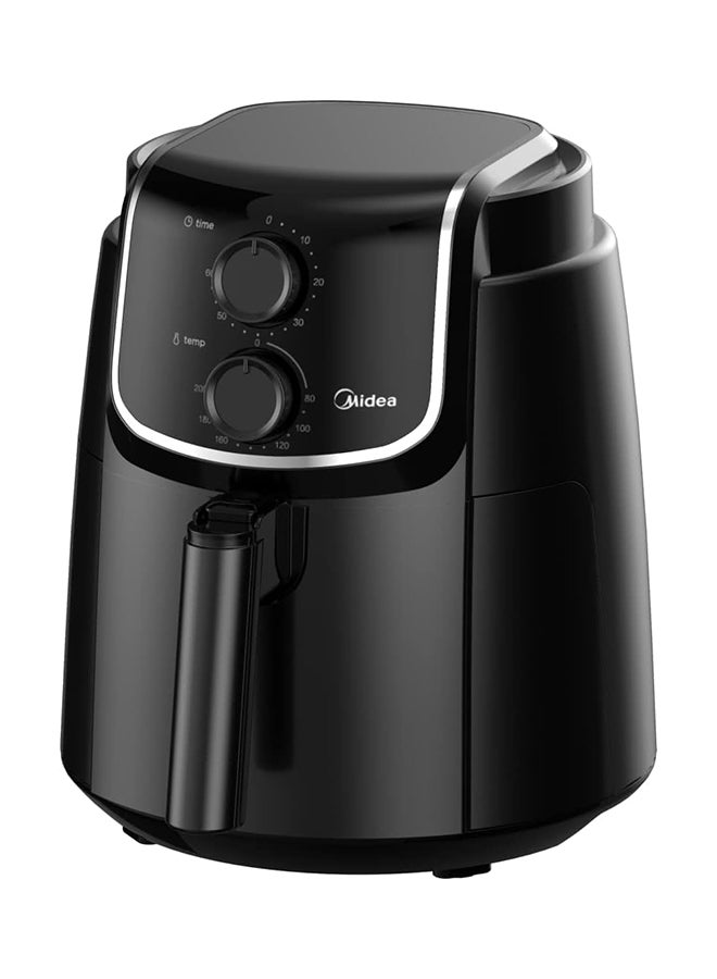 Midea Air Fryer with Dual Cyclone Rapid Hot Technology for Frying, Grilling, Broiling, Roasting, Baking & Toasting, Timer up to 60 minutes Temperature Control 200°C, 3.5 L MFTN35D2 Black - Image 2
