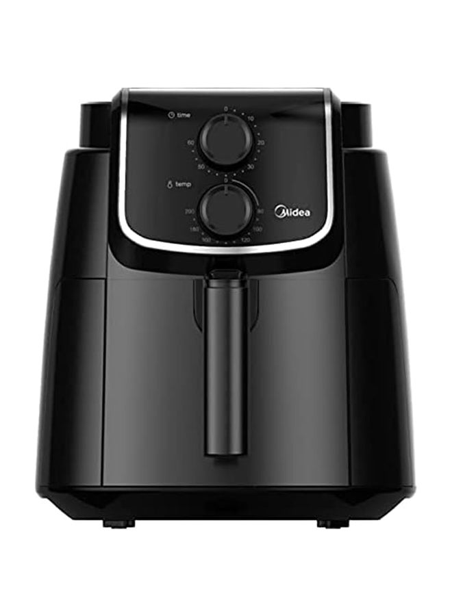 Midea Air Fryer with Dual Cyclone Rapid Hot Technology for Frying, Grilling, Broiling, Roasting, Baking & Toasting, Timer up to 60 minutes Temperature Control 200°C, 3.5 L MFTN35D2 Black - Image 1