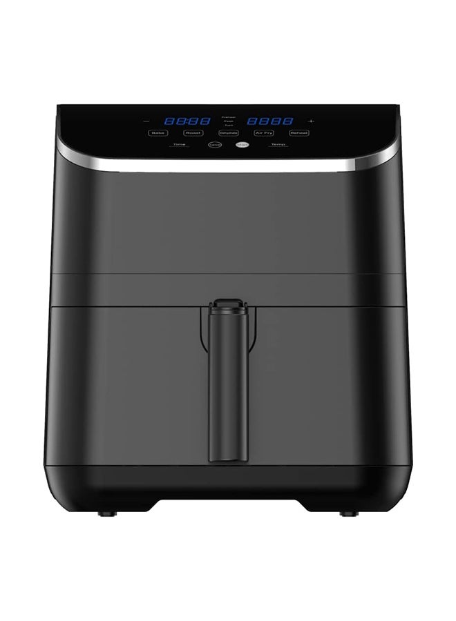 Midea - Air Fryer with Dual Cyclone Rapid Hot Air Technology for Frying, Grilling, Broiling, Roasting, Baking & Toasting, Digital Control, Best Oil Free Fryer for Large Family 5.5 L 1700 W MFCN55D2 Black - Image 1