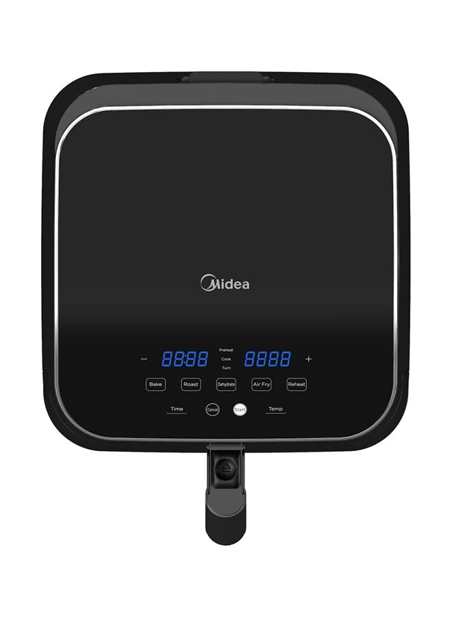 Midea - Air Fryer with Dual Cyclone Rapid Hot Air Technology for Frying, Grilling, Broiling, Roasting, Baking & Toasting, Digital Control, Best Oil Free Fryer for Large Family 5.5 L 1700 W MFCN55D2 Black - Image 1