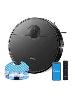 Robot Vacuum cleaner,strong suction with BLDC motor, Sweep and Wet Mopping, 3 level to choose, Wi-Fi App & Voice Control with Msmartlife, Several cleaning modes, 2600mah battery 240 W I5C Black