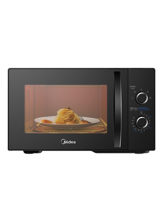 Midea - Solo Microwave Oven 25 L with 5 Power Levels,Child-Safety-Lock, Defrost Function, 35 Minutes Timer, Fast Reheat, Pull Open Door Handle, Good for Home & Office 25 L 800 W MM8P022KG-BK Black - Image 1