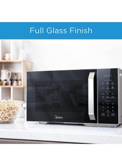Midea Solo Digital Microwave Oven with 5 Power Levels & 8 Auto Menus,Child-Safety-Lock, Fast Reheat, Pull Open Door Handle, Cooking End Signal, Good for Home & Office, EM9P032MX 29 L 900 W EM9P032MX Silver  - Image 3