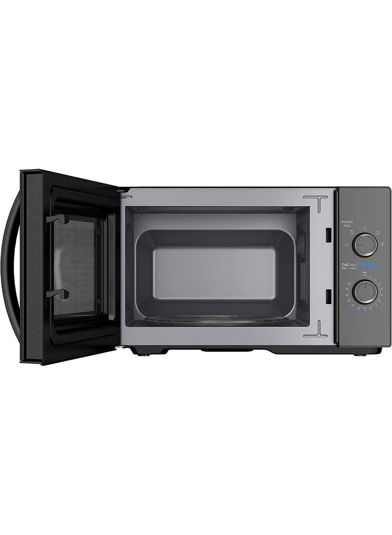 Midea - Solo Microwave Oven 25 L with 5 Power Levels,Child-Safety-Lock, Defrost Function, 35 Minutes Timer, Fast Reheat, Pull Open Door Handle, Good for Home & Office 25 L 800 W MM8P022KG-BK Black - Image 1