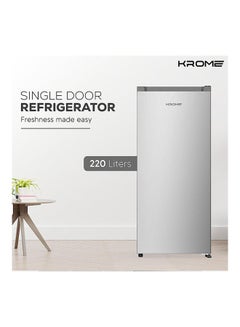 220L Single Reversible Door Refrigerator Environment Friendly Best Compact Small Fridge For Mini Bar Kitchen Home Or Office KR-RDC220H Inox - v1688619655/N53418186A_2