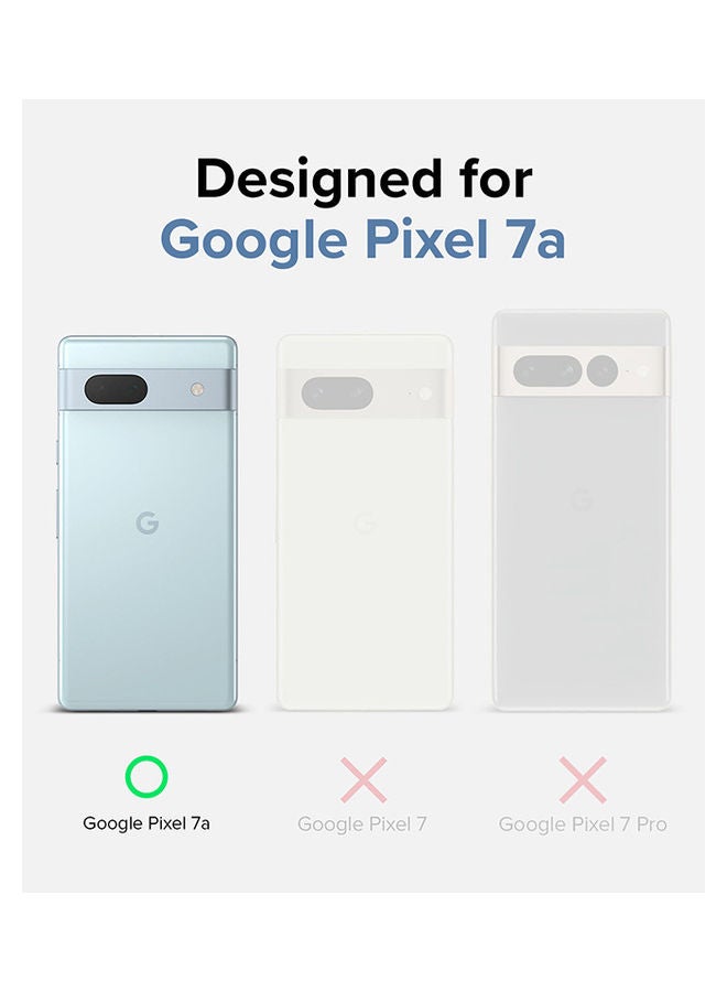 Ringke - Fusion Compatible with Google Pixel 7a Case Translucent Anti-Scratch Hard PC Back Shockproof TPU Bumper Protective Phone Cover - Clear - Image 1
