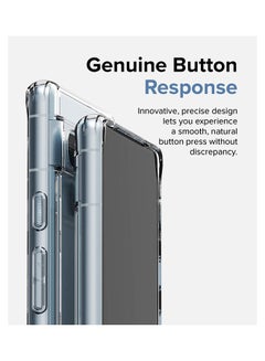 Ringke Fusion Compatible with Google Pixel 7a Case Translucent Anti-Scratch Hard PC Back Shockproof TPU Bumper Protective Phone Cover - Clear  - Image 5