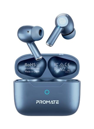 True Wireless Earbuds, In-Ear Active Noise Cancelling Bluetooth V5.3 Earphones With Mic, 25H Playback Time, Intelligent Touch Controls And Charging Case For iPhone 16, Samsung S25, iPad Air, ProPods - Blue - v1688630639/N53418266A_1