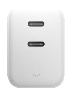 Native Union Fast Gan Charger - PD - 35W - Dual - 2 X USBC White  - Image 2