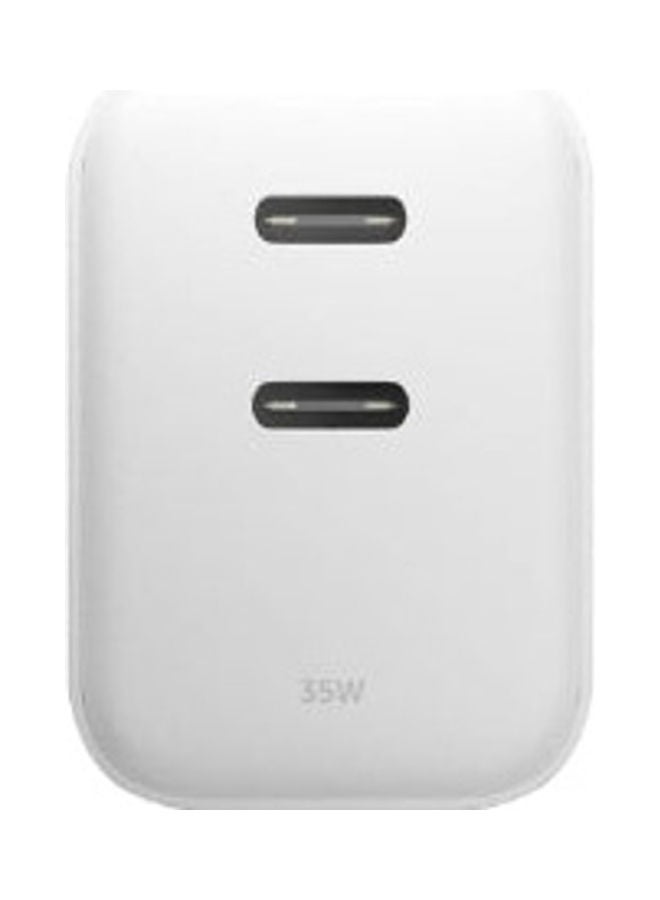 Native Union - Fast Gan Charger - PD - 35W - Dual - 2 X USBC White - Image 1