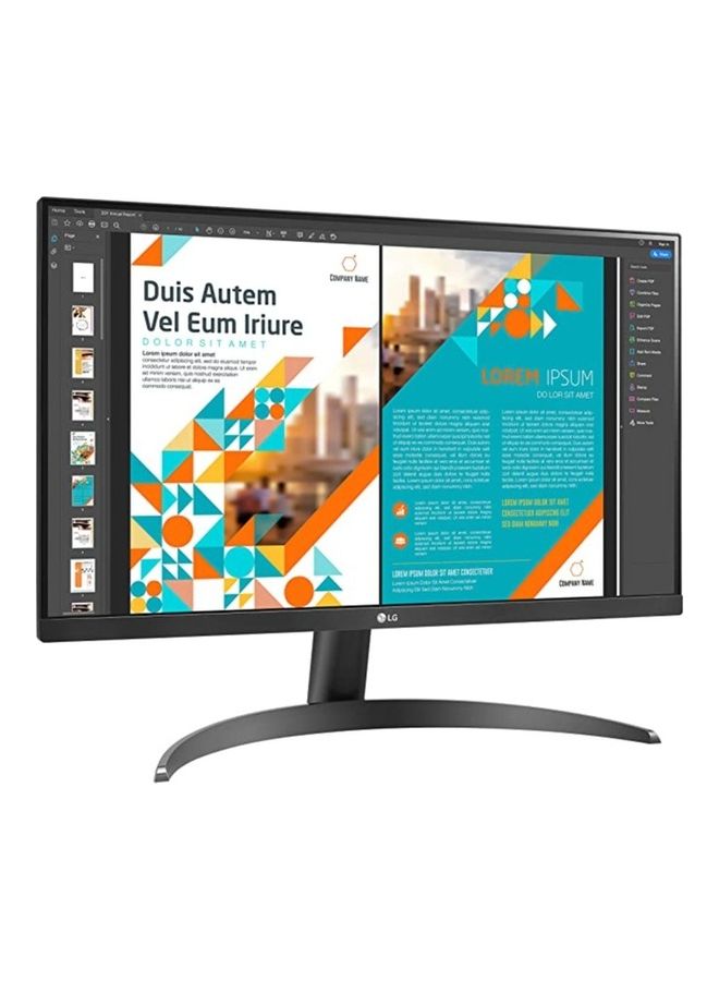 LG - 24QP500-B 24” QHD (2560 x 1440) IPS Display, HDR 10, sRGB 99% Color Gamut, AMD FreeSync, Refresh Rate 75Hz, 3-Side Virtually Borderless Design Black - Image 1