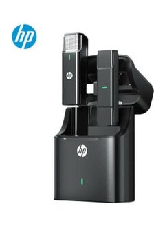 HP Wireless Lavalier Microphone Noise Reduction Live Broadcast Wheat Video Vlog Shooting Artifact Outdoor Interview Suitable For Mobile Phones Type-C Interface Wireless Microphone Black  - Image 1