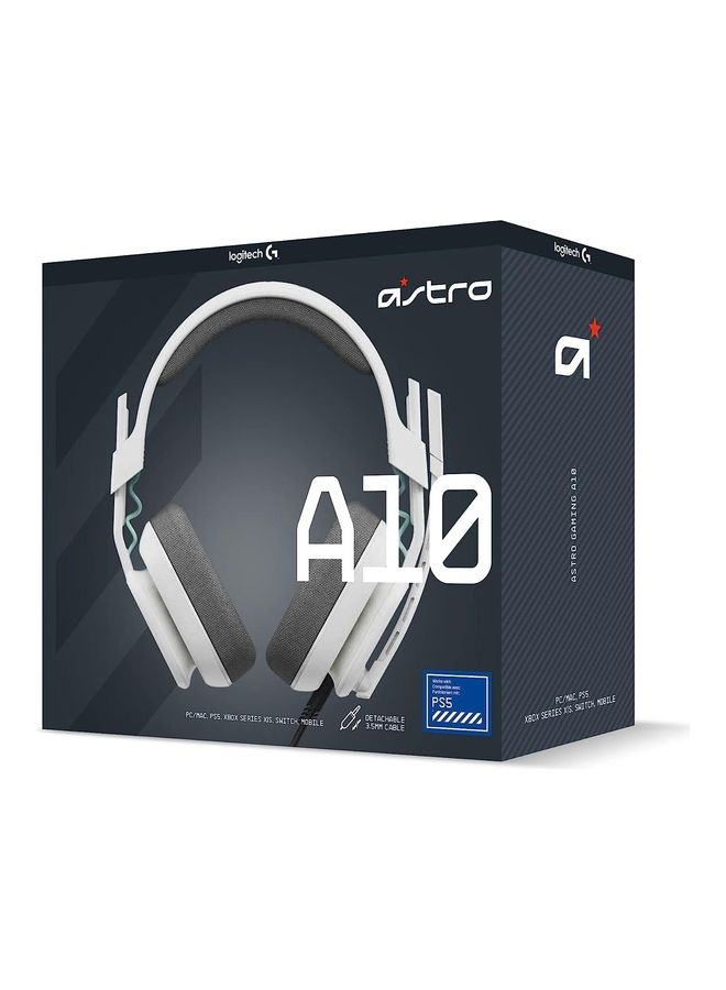 سوني - وحدة تحكم بلاي ستيشن 5 مع وحدة تحكم إضافية وسماعة رأس Astro A10 (الجيل الثاني) باللون الأبيض - (PS5) - Image 1