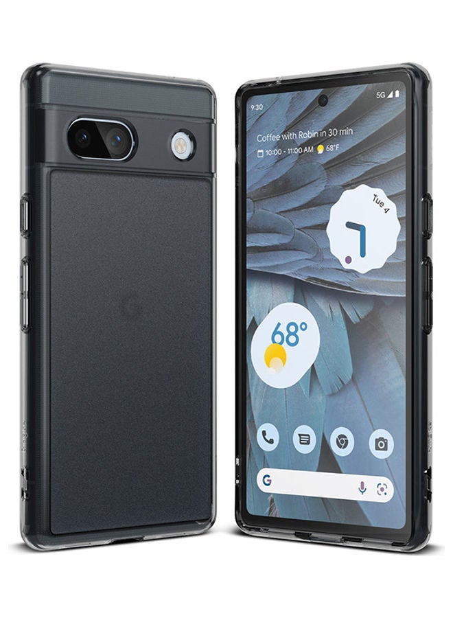 رينجك - Fusion Compatible with Google Pixel 7a Case Translucent Anti-Scratch Hard PC Back Shockproof TPU Bumper Protective Phone Cover- Matte Black - Image 1
