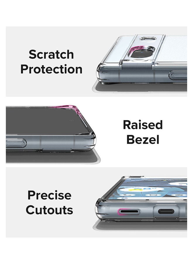 رينجك - Fusion Compatible with Google Pixel 7a Case Translucent Anti-Scratch Hard PC Back Shockproof TPU Bumper Protective Phone Cover- Matte Black - Image 1