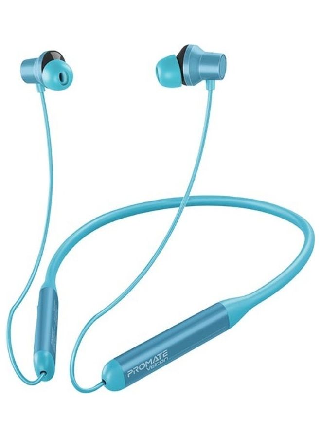 PROMATE Wireless Neckband - HD Active Noise Cancelling Bluetooth Earphones With Anti-Slip Neckband, Lightweight Design, IPX4 Sweat-Resistance, And 25H Long Playtime For iPhone 16 And Galaxy S25 - Blue  - Image 1