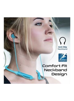 PROMATE Wireless Neckband - HD Active Noise Cancelling Bluetooth Earphones With Anti-Slip Neckband, Lightweight Design, IPX4 Sweat-Resistance, And 25H Long Playtime For iPhone 16 And Galaxy S25 - Blue  - Image 5