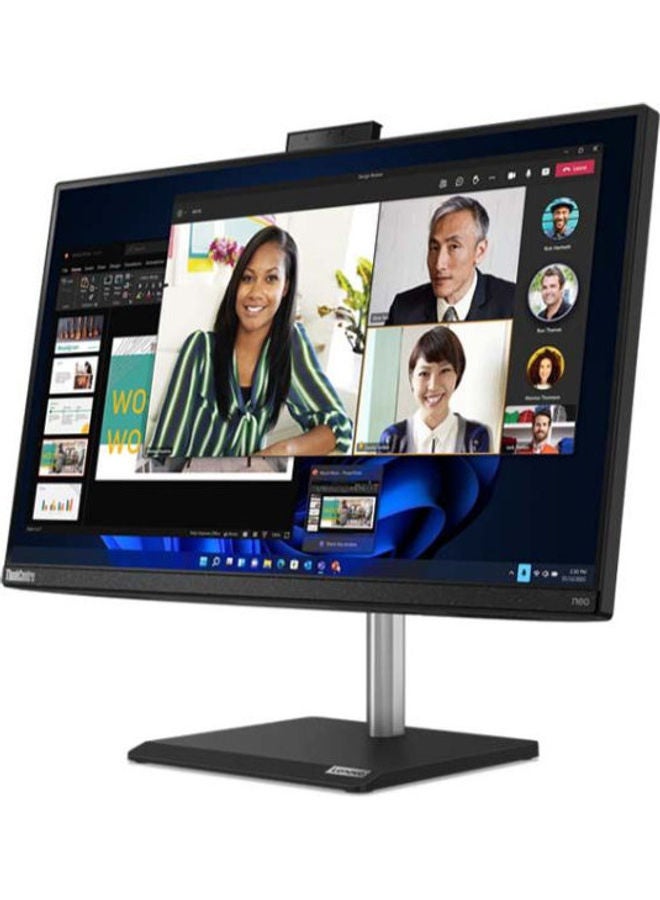 Lenovo - ThinkCentre Neo V30a 24 All-In-One With 23.8-Inch Full HD IPS Display, Core i5-1235U Processor/8GB RAM/512GB SSD/DOS(Without Windows)/Intel Iris Xe Graphics English/Arabic Raven Black - Image 1