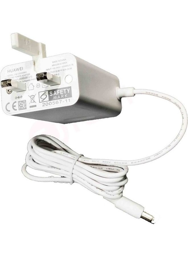 HUAWEI - Power Adaptor UK 3 PIN 12V 2A Suitable For Router Switch CPE White - Image 1
