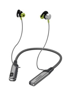 Wireless Neckband, High-Definition Bluetooth 5.0 Earphones With TF Card Reader, Hall Switch Sensor, LCD Screen, Sweat-Resistance And 70Hrs Long Playtime For iPhone 16, Galaxy S25 - Grey