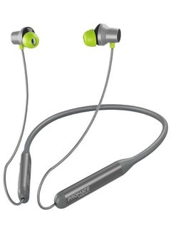 PROMATE Wireless Neckband - HD Active Noise Cancelling Bluetooth Earphones With Anti-Slip Neckband, Lightweight Design, IPX4 Sweat-Resistance, And 25H Long Playtime For iPhone 16 And Galaxy S25 - Grey  - Image 1