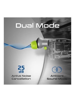 PROMATE Wireless Neckband - HD Active Noise Cancelling Bluetooth Earphones With Anti-Slip Neckband, Lightweight Design, IPX4 Sweat-Resistance, And 25H Long Playtime For iPhone 16 And Galaxy S25 - Grey  - Image 3