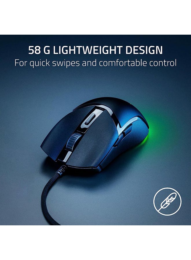 RAZER - Razer Cobra Wired Gaming Mouse: 58g Lightweight Design - Gen-3 Optical Switches - Chroma RGB Lighting with Underglow - Precise 8500 DPI Optical Sensor - 100% PTFE Mouse Feet - Speedflex Cable - Black - Image 1