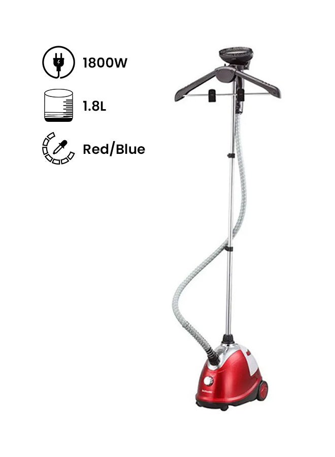 SONASHI Free Standing Garment Steamer With Suction Canister Vacuum Cleaner Bundle 1.8 L 1800 W SGS-311 + SVC-9024 Red/Blue  - Image 2