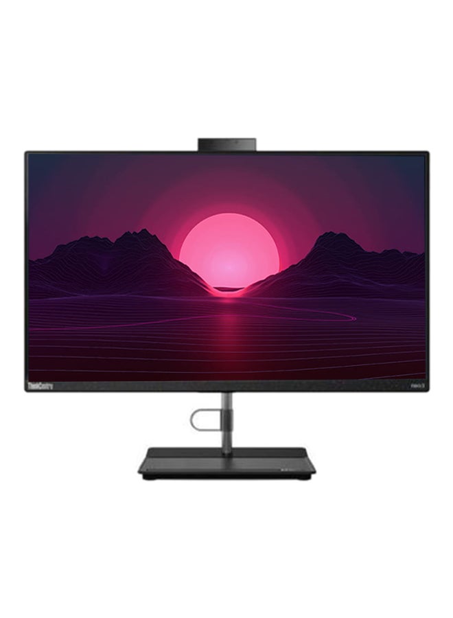Lenovo - ThinkCentre Neo V30a 24  All-In-One With 23.8-Inch Full HD IPS Display, Core i7-1260P Processor/8GB RAM/512GB SSD/DOS(Without Windows)/Intel Iris Xe Graphics/ English/Arabic Raven Black - Image 1