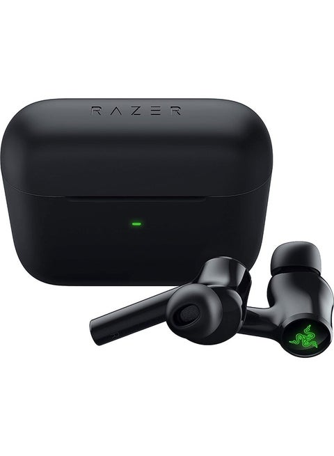Razer New Hammerhead Pro HyperSpeed Wireless Gaming Earbuds for PC, Playstation, Switch, Mobile: Adjustable ANC - Fast Wireless Charging Case - 30 Hr Battery - Bluetooth 5.3 - Chroma RGB - Black