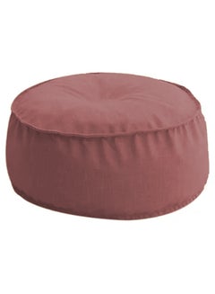 PENHALIGON'S Round Decorative Linen Floor Cushion Dark Pink 100x25cm  - Image 3