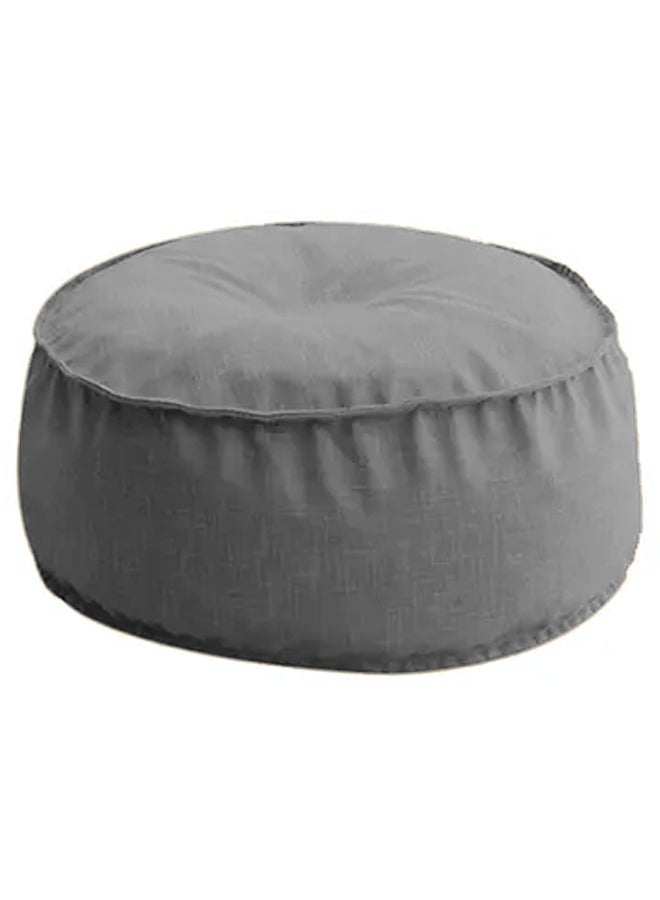 Round Decorative Linen Floor Cushion Linen Light Grey 90x25cm - v1688654359/N38504194A_3
