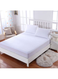 benefit Mattress Protector of Soft Cotton With Rubber Edges Waterproof Microfiber White 200x120cm  - Image 1