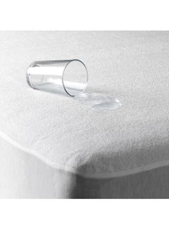 benefit Mattress Protector of Soft Cotton With Rubber Edges Waterproof Microfiber White 200x120cm  - Image 2