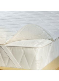 Generic Mattress Protector of Microfiber With Rubber Edges Waterproof Cotton Blend White 200x160cm  - Image 3