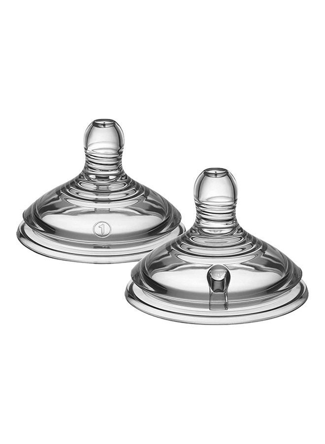 tommee tippee 2 Piece Closer To Nature Slow Flow Teat  - Image 2
