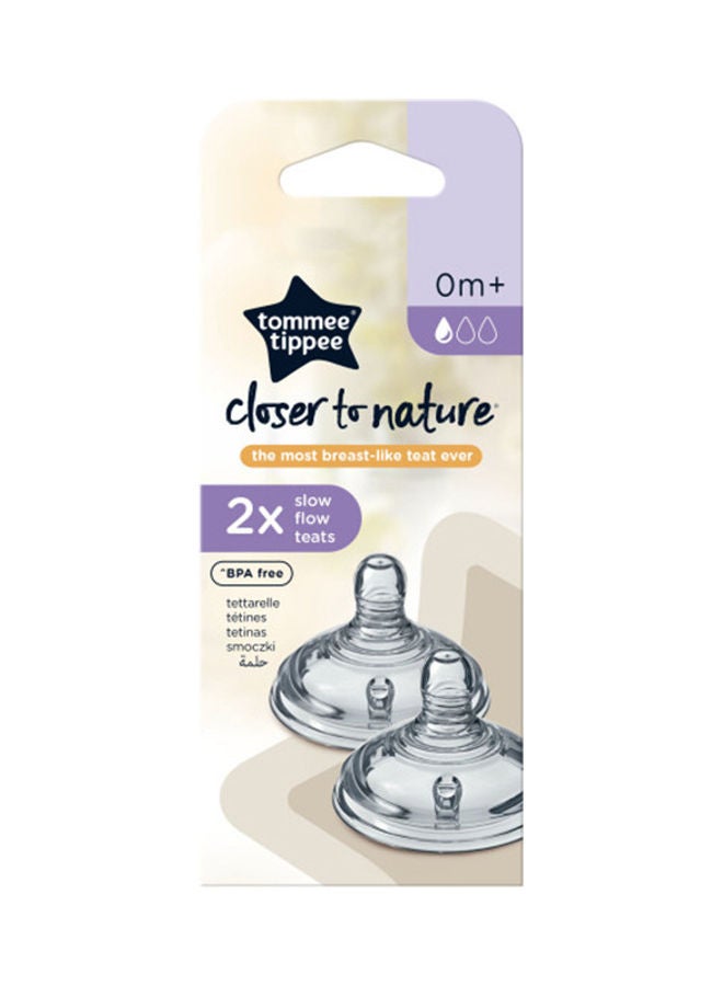 tommee tippee 2 Piece Closer To Nature Slow Flow Teat  - Image 4