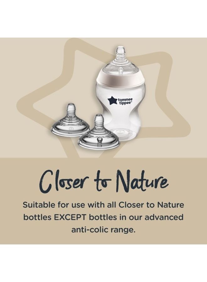 2 Piece Closer To Nature Slow Flow Teat