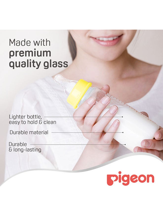 Peristaltic Glass Feeding Bottle, Assorted, 200ml