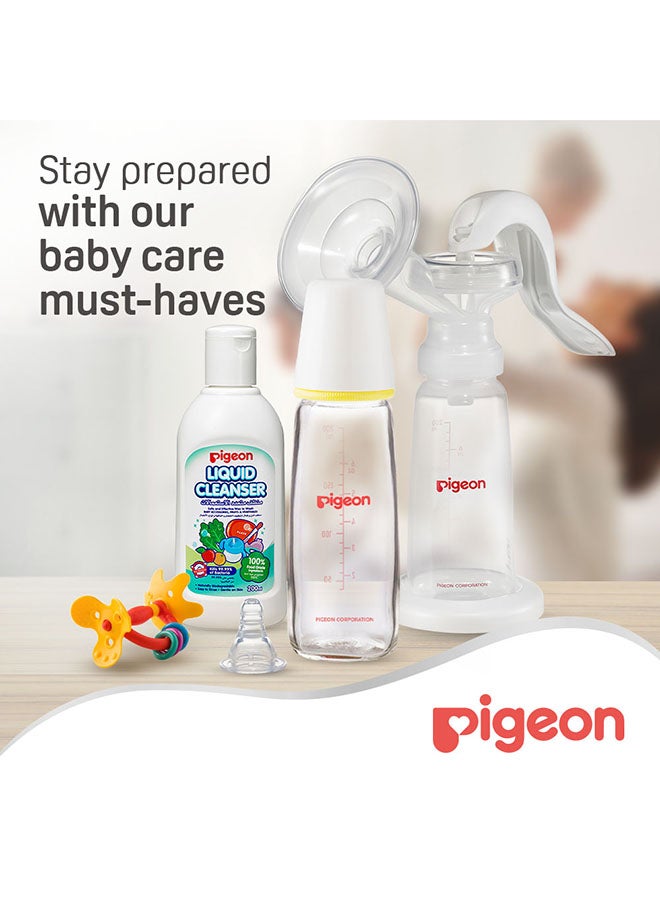 Peristaltic Glass Feeding Bottle, Assorted, 200ml