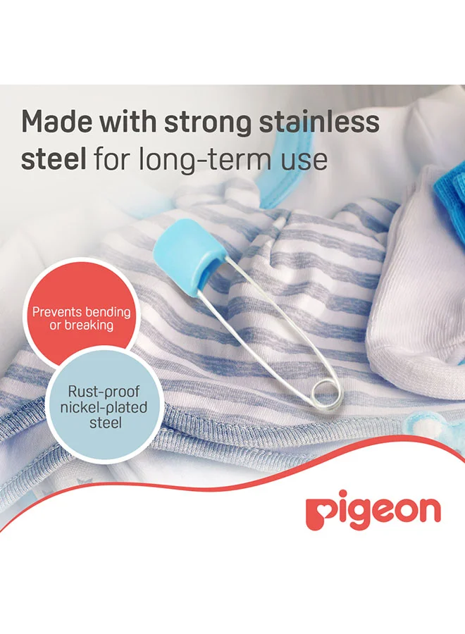 pigeon Safety Pins - Large 6 pieces Set Assorted