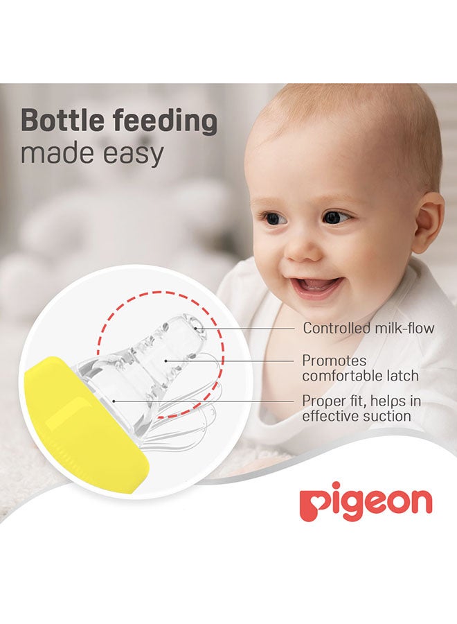 pigeon Baby Feeding Glass Bottle With Handle 240ml  - Image 3
