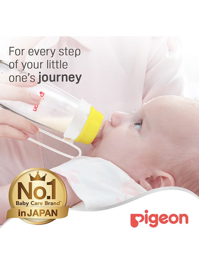 pigeon Baby Feeding Glass Bottle With Handle 240ml  - Image 2