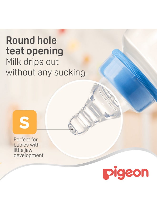 pigeon Peristaltic Slim Neck Silicone Nipple 3 pieces Blister Pack - S (0-3 Months)  - Image 3