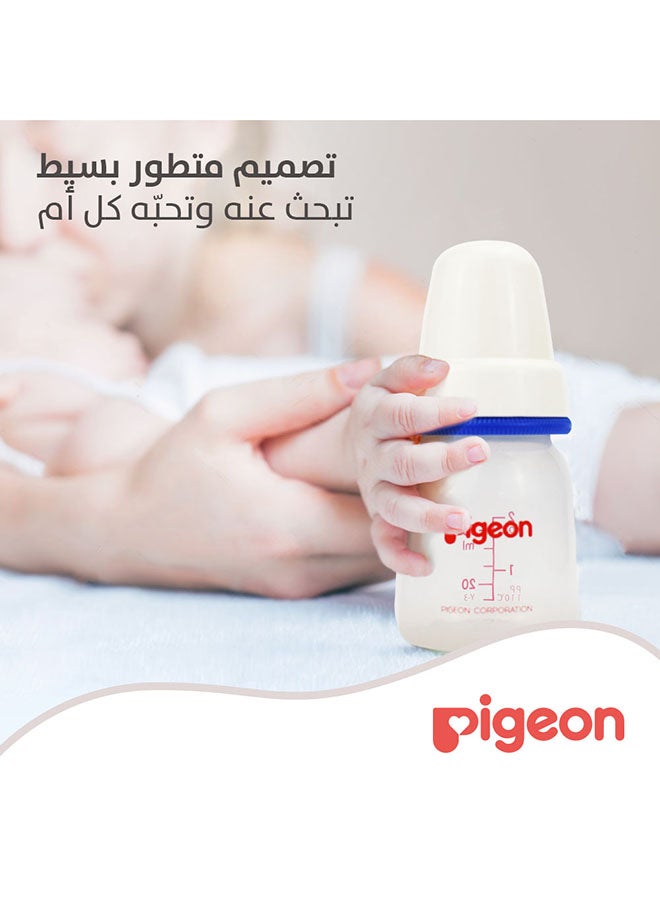 pigeon Slim Neck Plastic Bottle White Cap, Assorted- 50ML  - Image 2