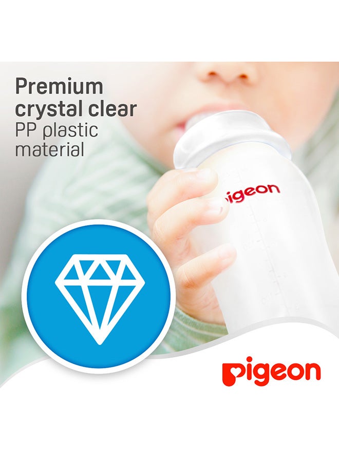 pigeon Streamline Plastic Bottle Slim Neck (Plain) - 250ML  - Image 5