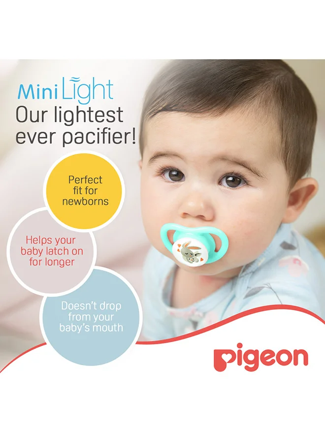 pigeon Minilight Pacifier Rabbit 1 piece - S (0+ Months) Assorted