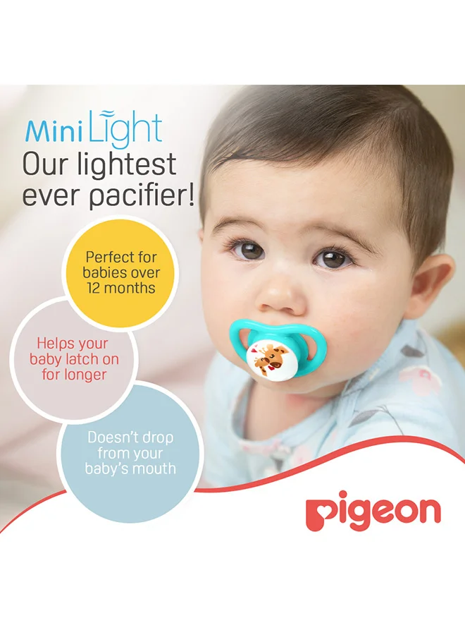 بيجون Minilight Pacifier L Size 1 Piece (12+ Months) - Assorted